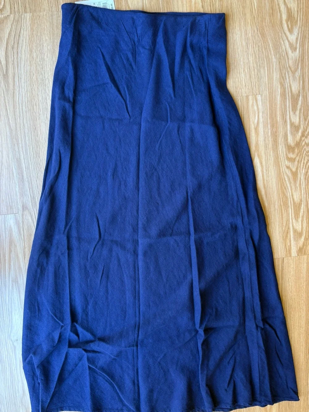 A New Day Navy Blue Knit Midi Skirt medium